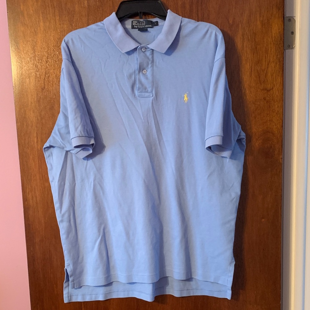 Polo by Ralph Lauren Men's Light Blue Polo Shirt